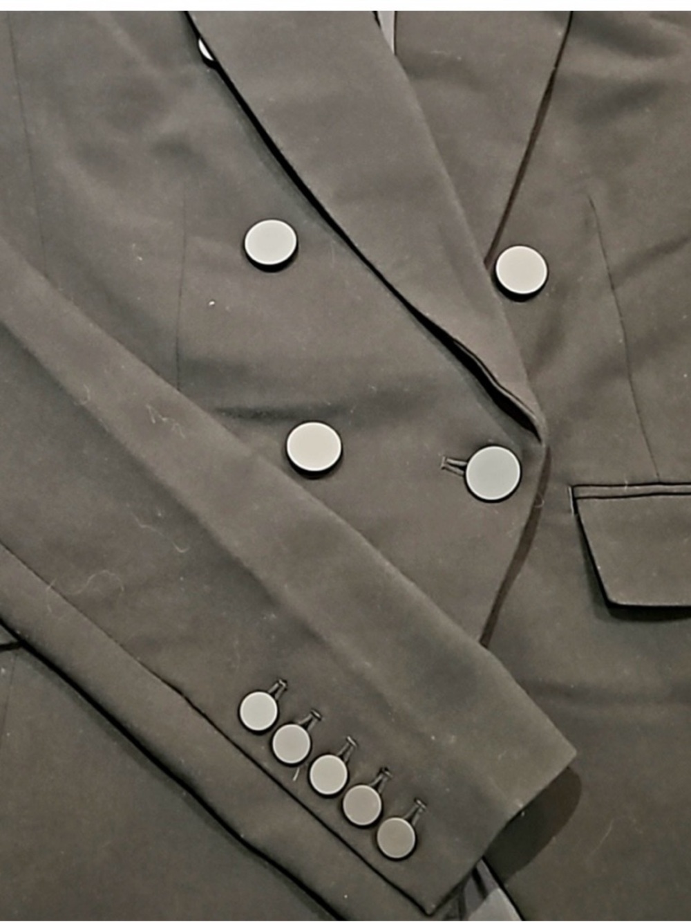 Banana Republic double breasted black blazer size 2 - Picture 4 of 15